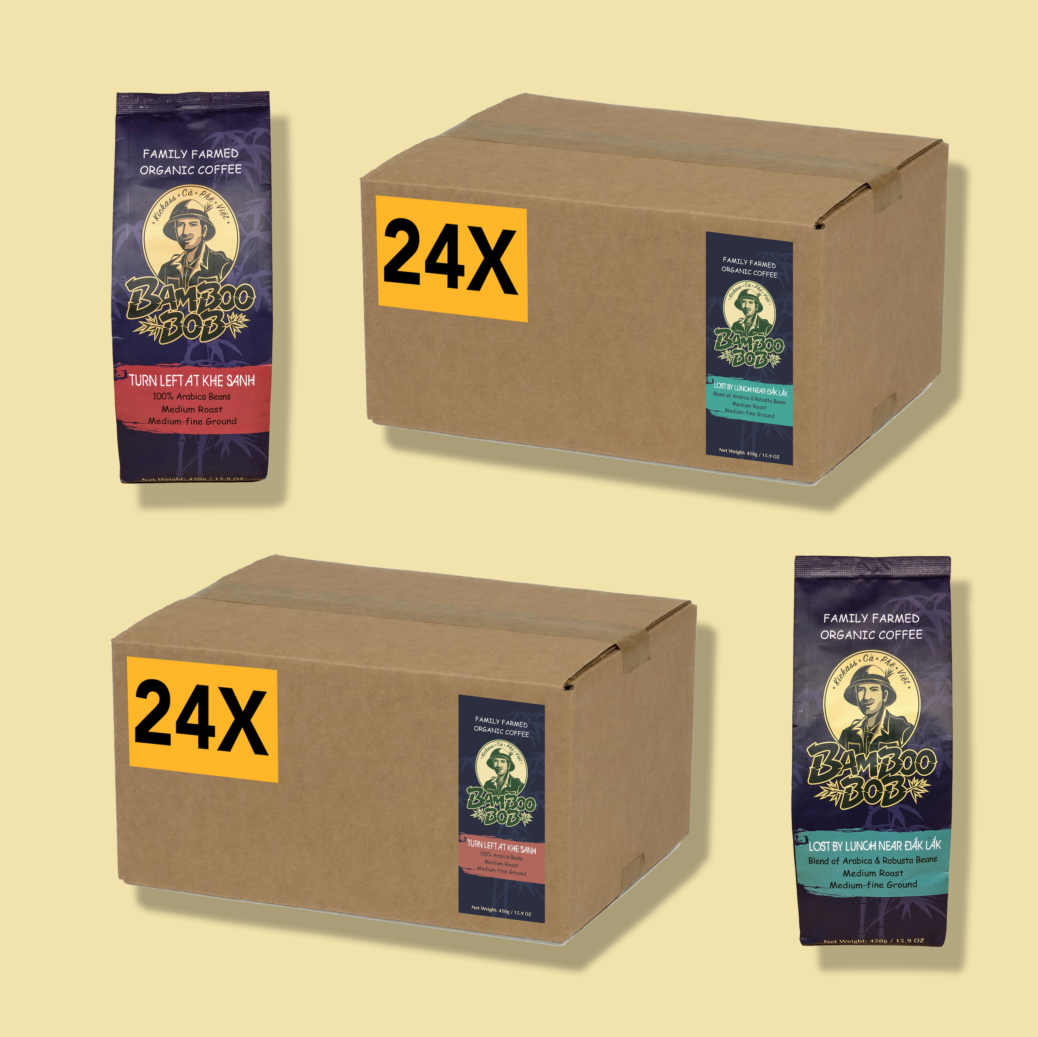 Coffee by the Case - Wholesale -  24 Units / Case